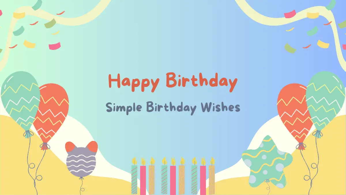 simple birthday wishes