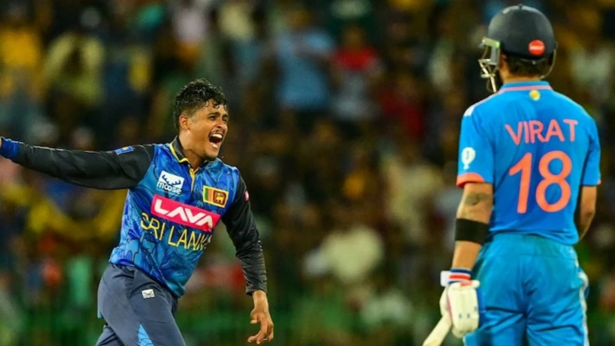 jeffrey vandersay grabs six as sri lanka sink india