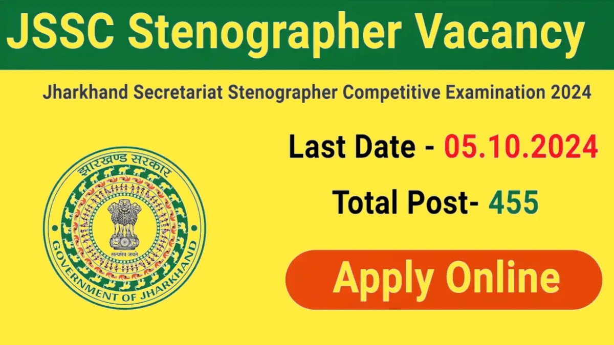 jharkhand sachivalaya jssc jssce stenographer 2024