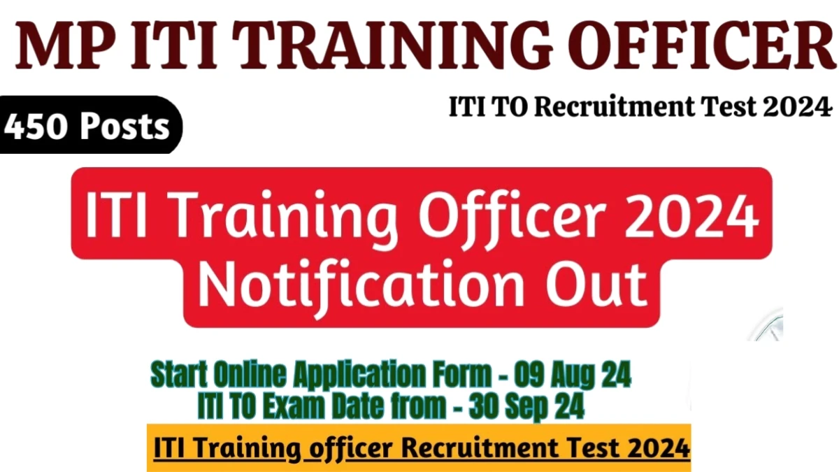 mpesb iti training officer itito recruitment test 2024