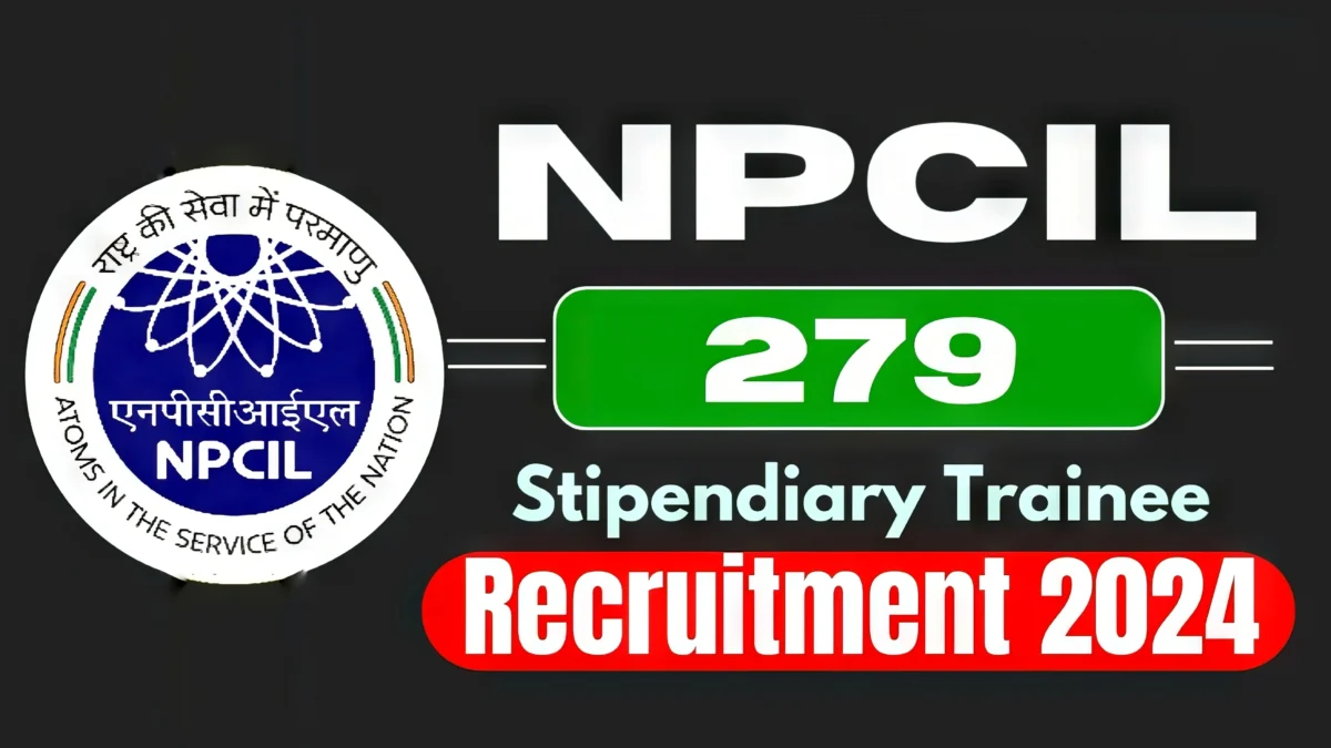 npcil stipendiary trainee st tn recruitment 2024