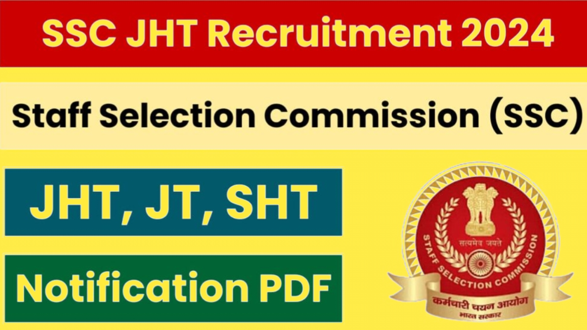 ssc junior hindi translator jht online form 2024