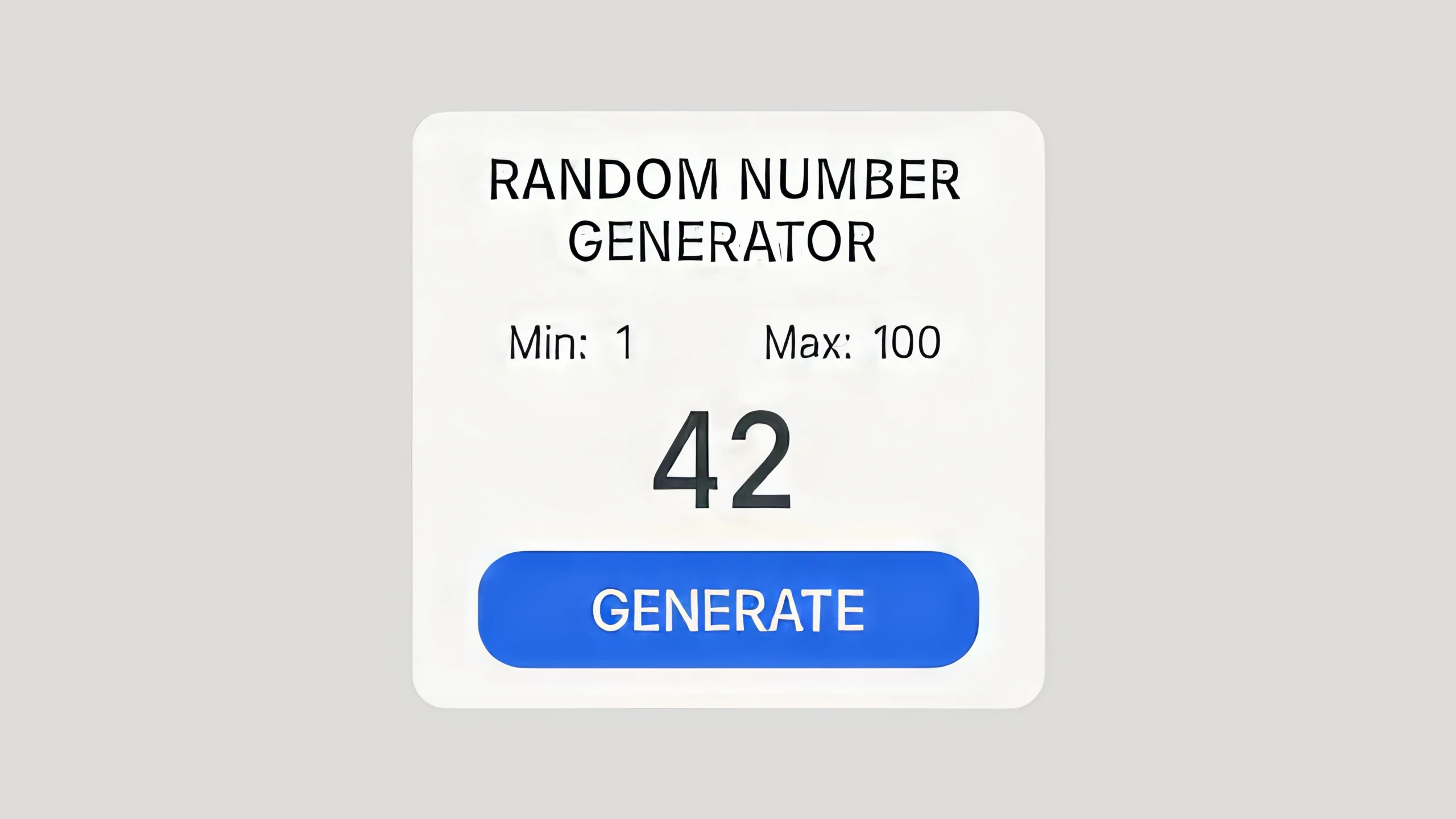 random number generator